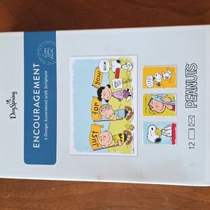 12 Pk Peanuts Encouragement With Scripture Greeting Cards NIB